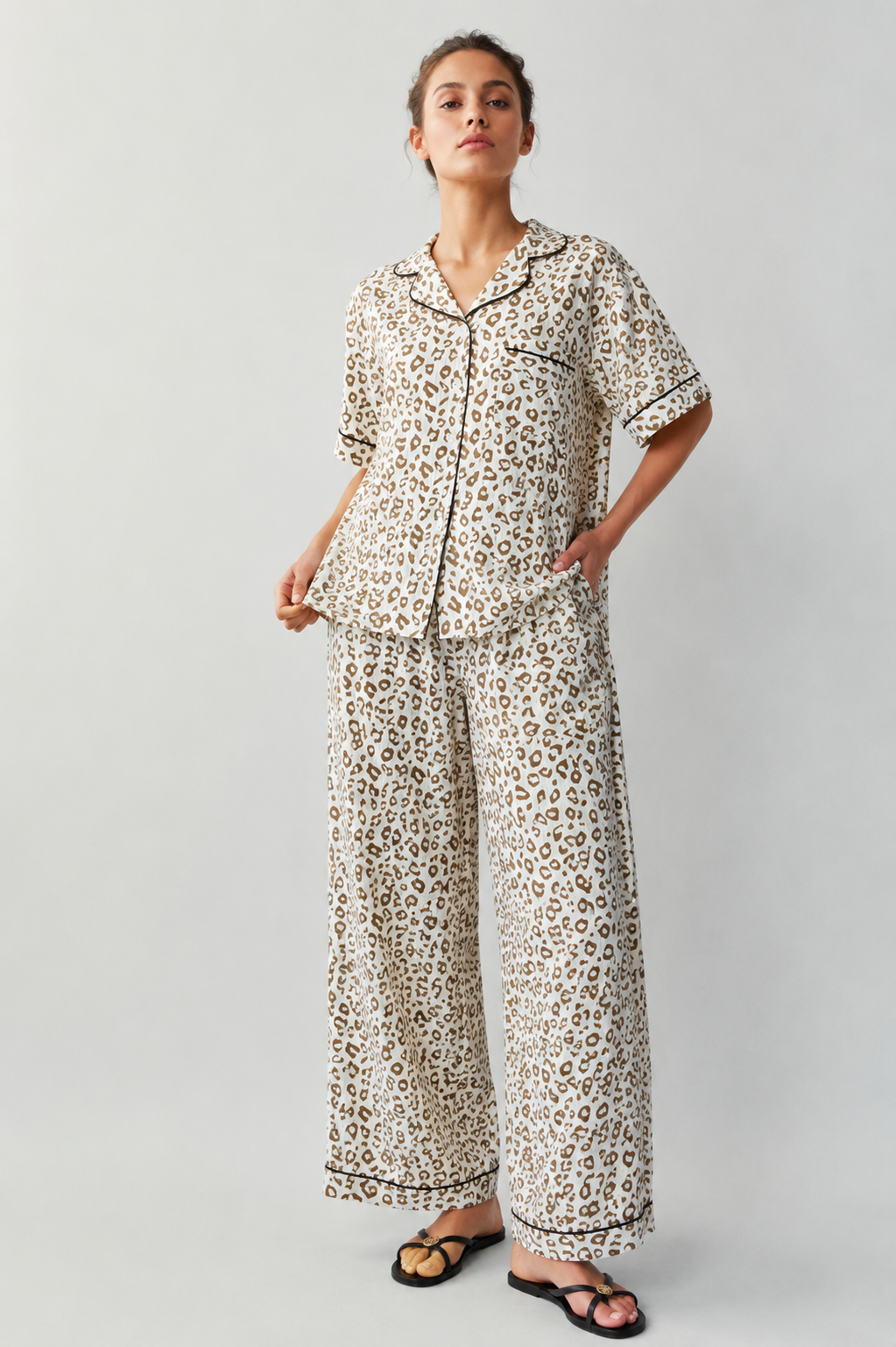 Golden hour leopard set